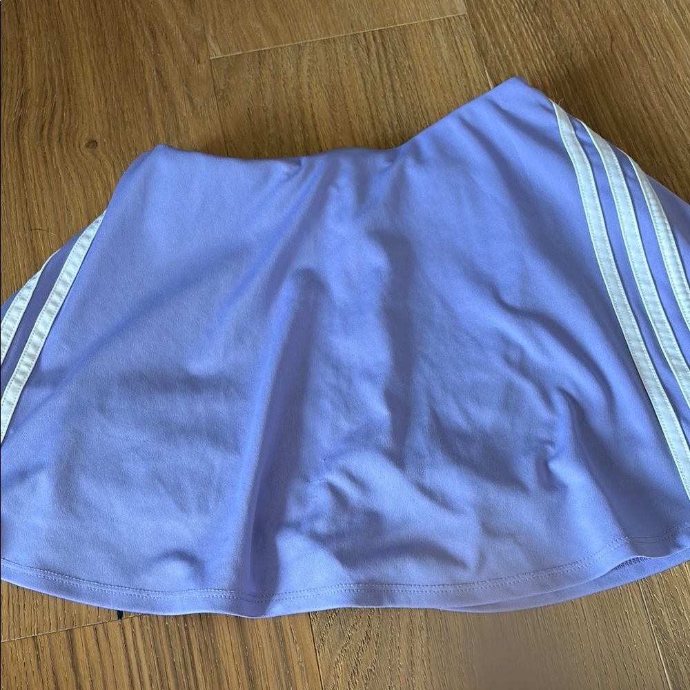 Adidas Blue Asymmetrical Skater Mini Skirt